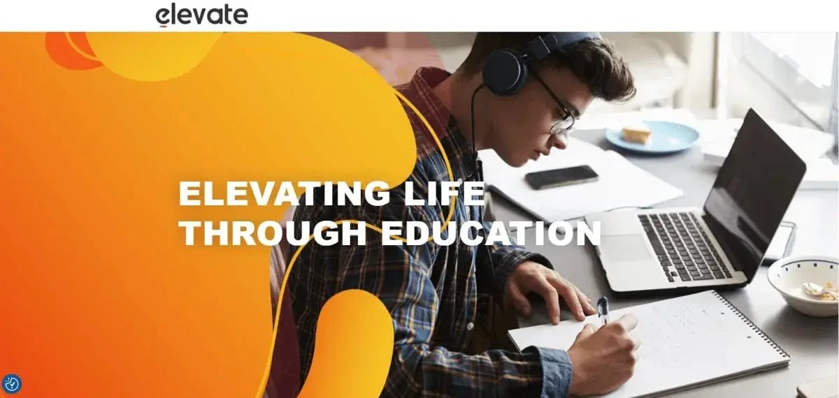 Elevate LMS Homepage