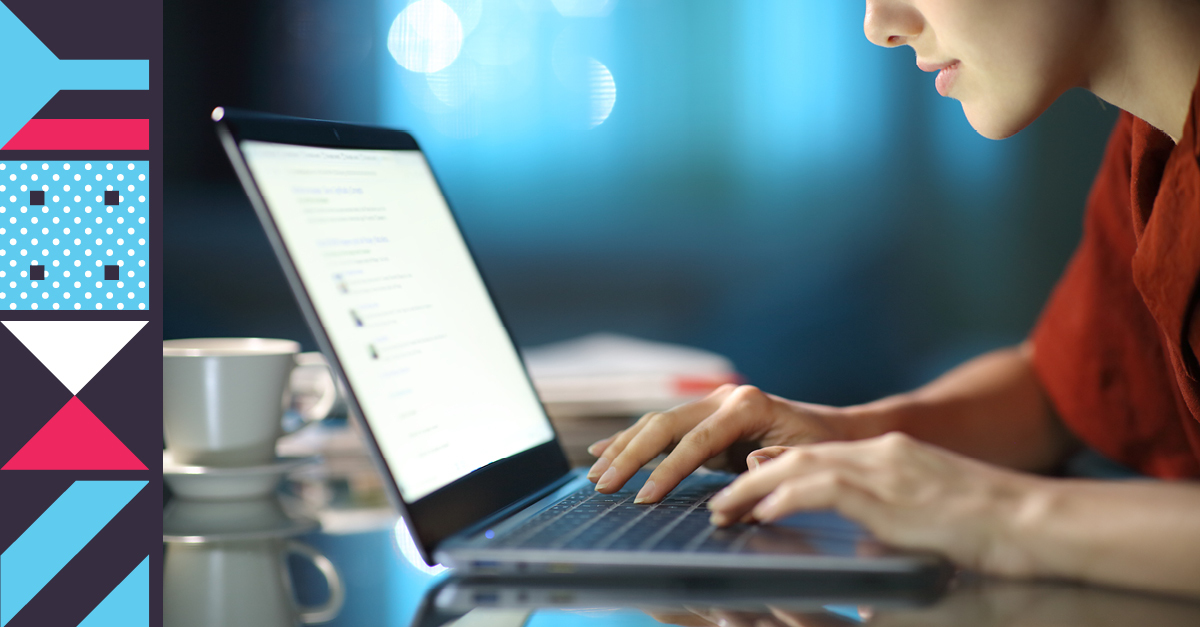 Woman at computer