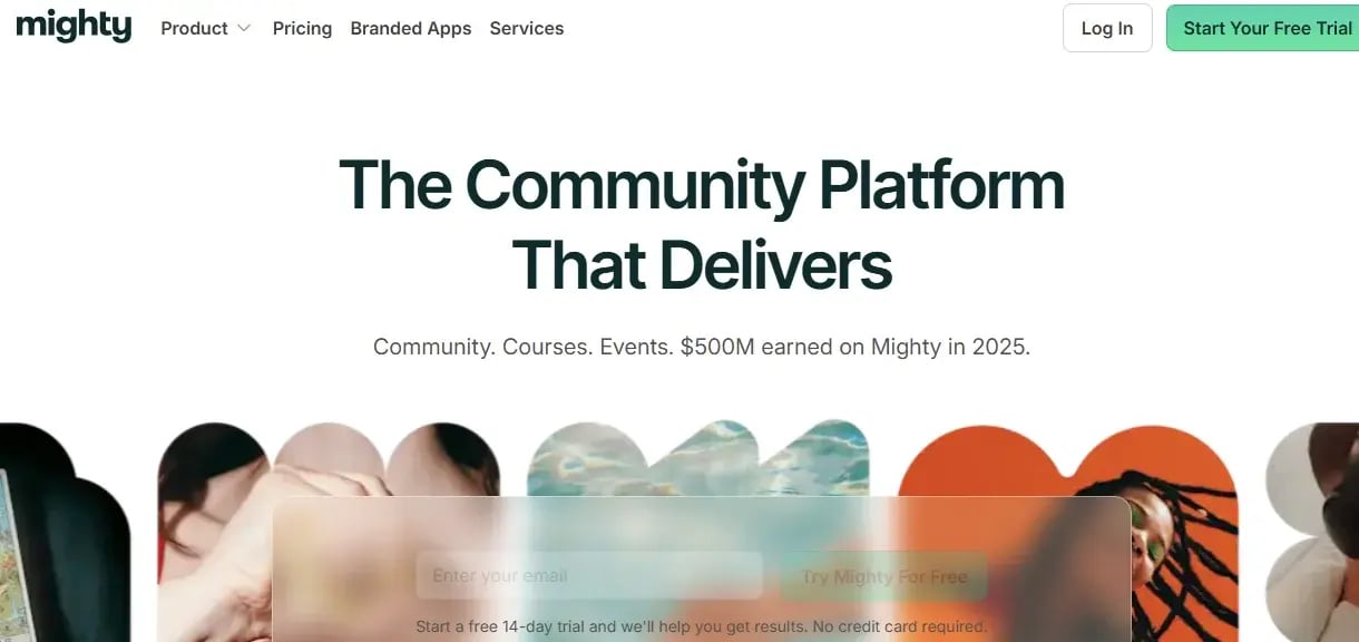 Mighty Networks Homepage