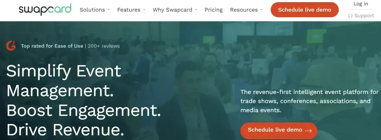 Swapcard Homepage