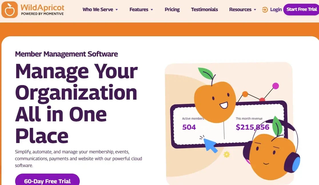 Wild Apricot Homepage